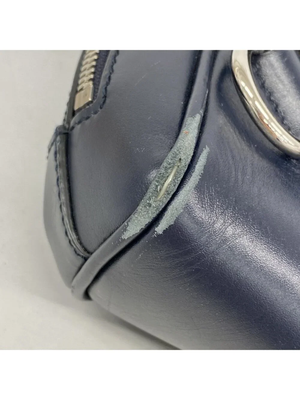 Gucci Belt Bag Guccissima Leather Navy Silver